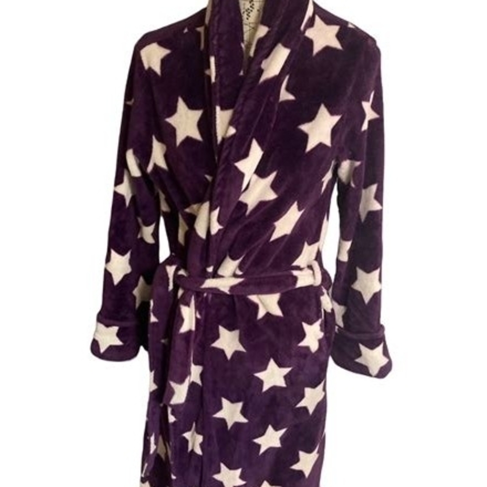 Purple Star Patterned Robe
